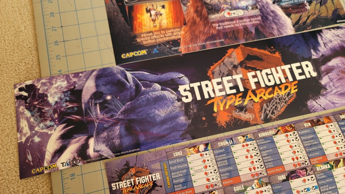 DLC 1 Capcom Street Fighter VI 6 Type Arcade arts for Taito Vewlix