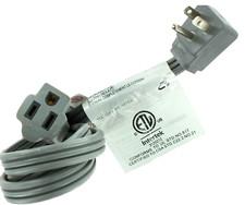 6 Ft. Air Conditioner/ Appliance 15A-125V 14 AWG SPT Ext. Cord-Gray