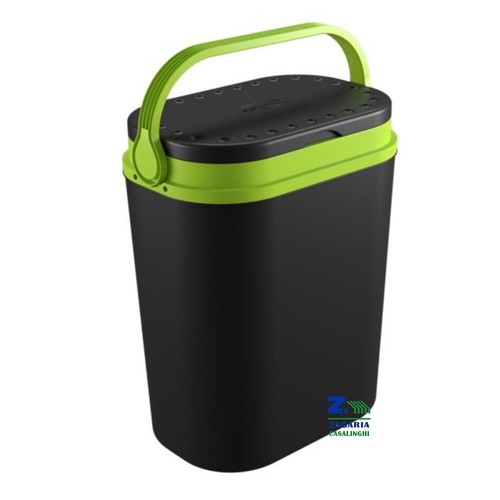FRIGO FRIGORIFERO TERMICO SOLARIS LT. 12 RIGIDO PASSIVO PORTATILE GREEN - GREY - Foto 2 di 2