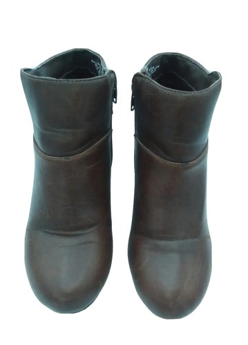MOOTIES TOOSIE Women's Ankle Boot, Brown, Side Zip 2.5" Heel Size 7.5 M - Picture 9 of 12