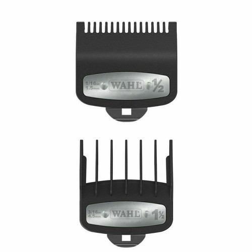 2-teiliges Set #1/2 & #1 1/2 Wahl Clipper Premium Schneidführungen mit Metallclip NEU - Bild 3 von 5