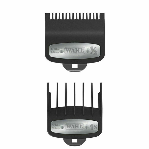 2-teiliges Set #1/2 & #1 1/2 Wahl Clipper Premium Schneidführungen mit Metallclip NEU - Bild 2 von 5