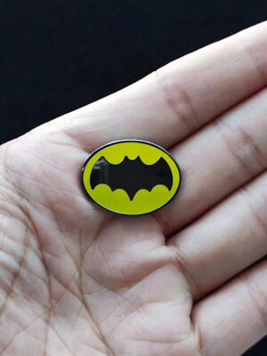 Batman Bat Chest Logo Enamel Pin Metal Badge Brooch for lapel backpack hat