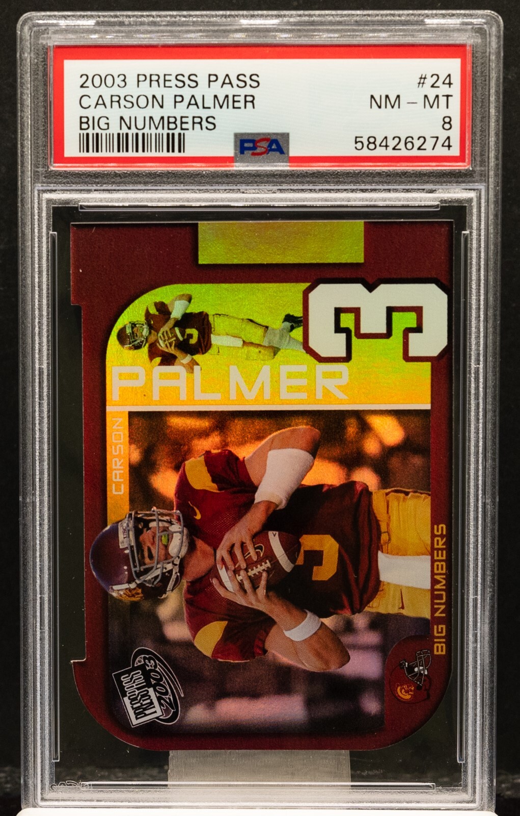 Carson Palmer Press Pass Big Numbers #24 Big Numbers