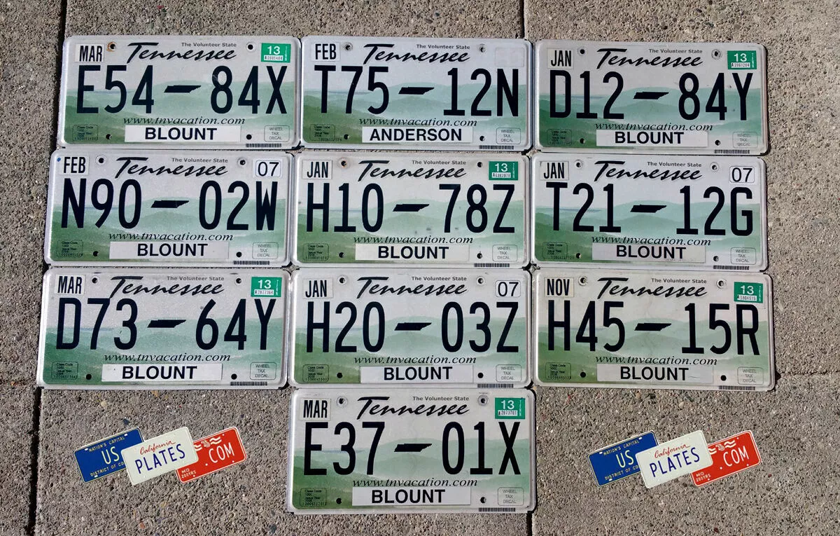 Licence cheap plate tags