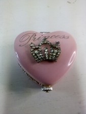 Mud Pie First Tooth First Curl Princess Heart Shaped Trinket Box, Pre-owned
