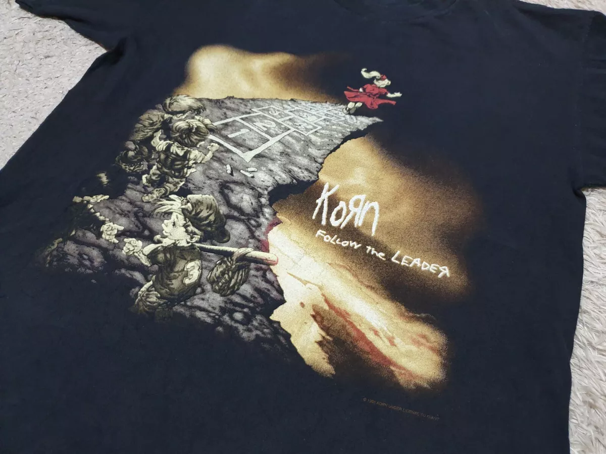Rare vintage '98 Korn, Follow the Leader cover album, T shirt SZ-L