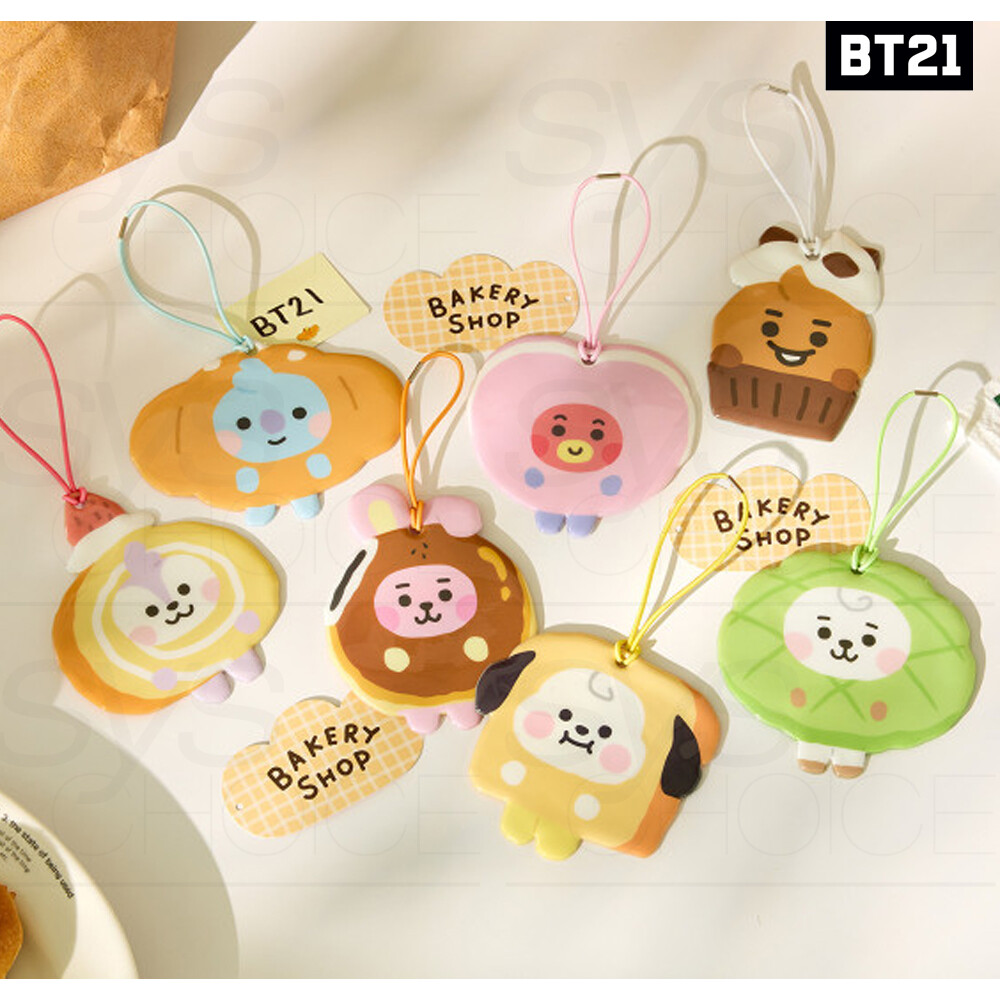 BTS BT21 Official Authentic Goods Name Tag BAKERY SHOP Ver + BTS BT21 Official Authentic Goods Name Tag BAKERY SHOP Ver +