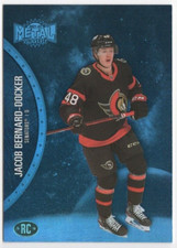 2021-22 Metal Universe #163 Jacob Bernard-Docker RC Blue Spectrum Senators Card