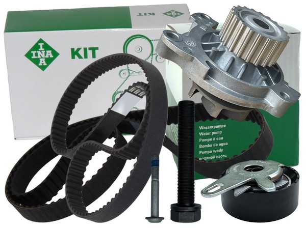 INA Zahnriemen Satz Kit +Wasserpumpe VW Transporter T4 2.4 D/ AAB Aja/ 55KW 57KW-image