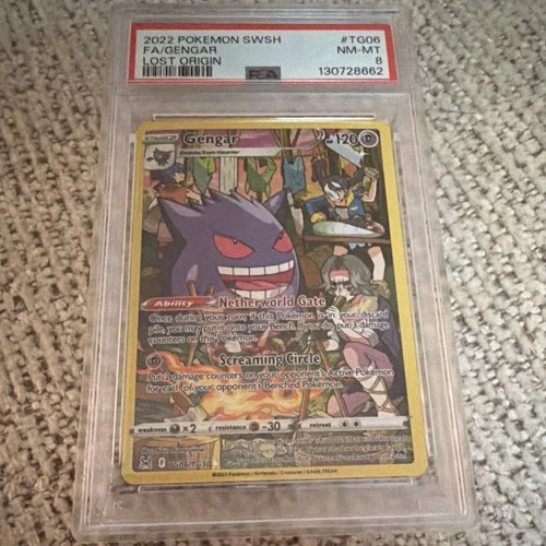 Pokémon TCG Gengar Trainer Gallery TG06/TG30 Lost Origin PSA 8 2022 English