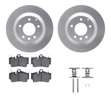 For Porsche Cayenne 03-10 R1 Concepts Rear Brake Kit w Euro Ceramic Pads