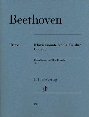 Piano Sonata no. 24 F sharp major op. 78 Performing score piano (difficult - adv