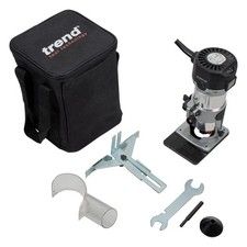 Trend T1ETS 1/4" Router Trimmer 710 Watt Soft Start 240v