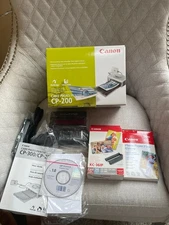 CANON CARD PHOTO PRINTER CP-200 WITH KC-36IP COLOR INK CASSETTE & GLOSSY PAPER