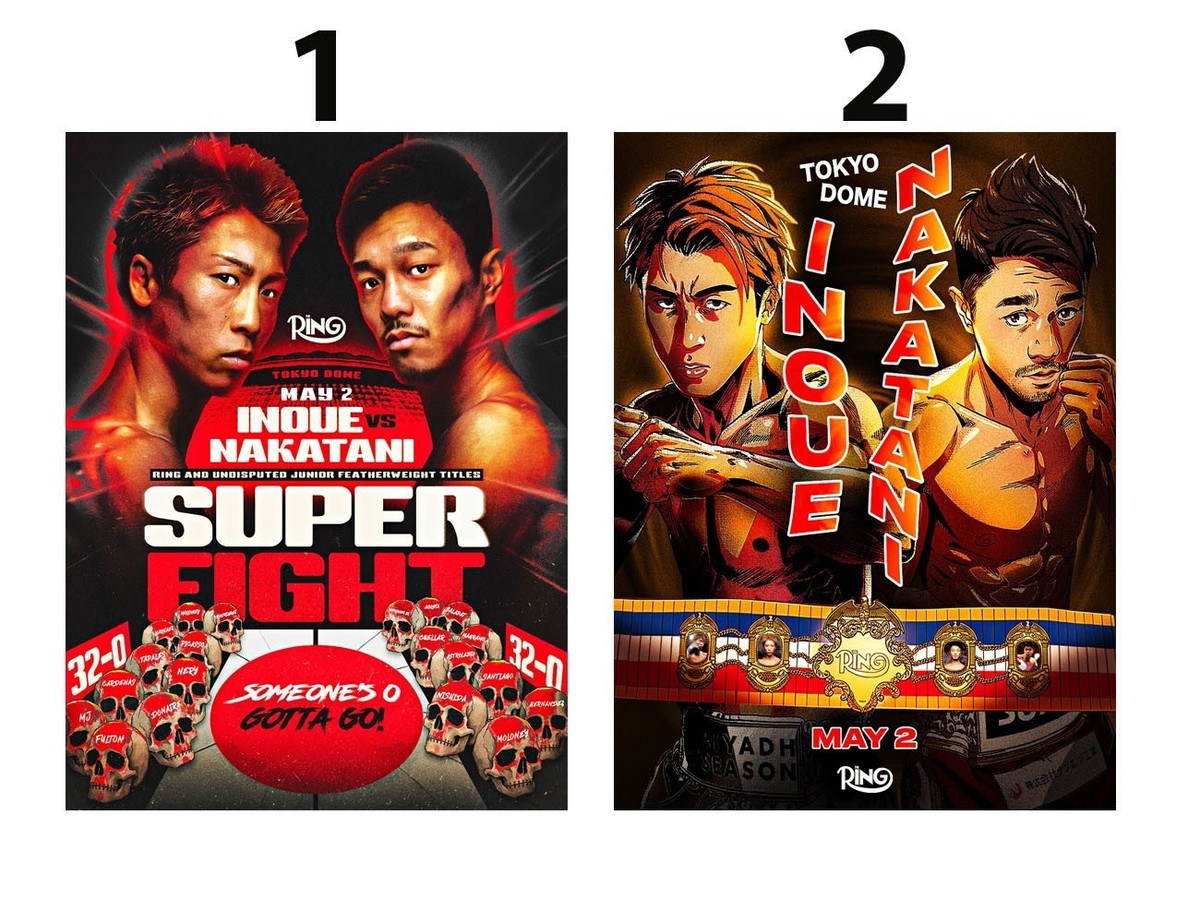 Naoya Inoue Vs Junto Nakatani Tokyo Dome Super Fight Boxing Poster