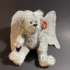 Ty Beanie Baby Sterling The Angel Bear Jointed Limbs w Shapable Wings w Tag Vtg
