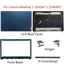 New For Lenovo IdeaPad 1 15ADA7 15AMN7 LCD Back Cover/Hinges/Front Bezel Blue