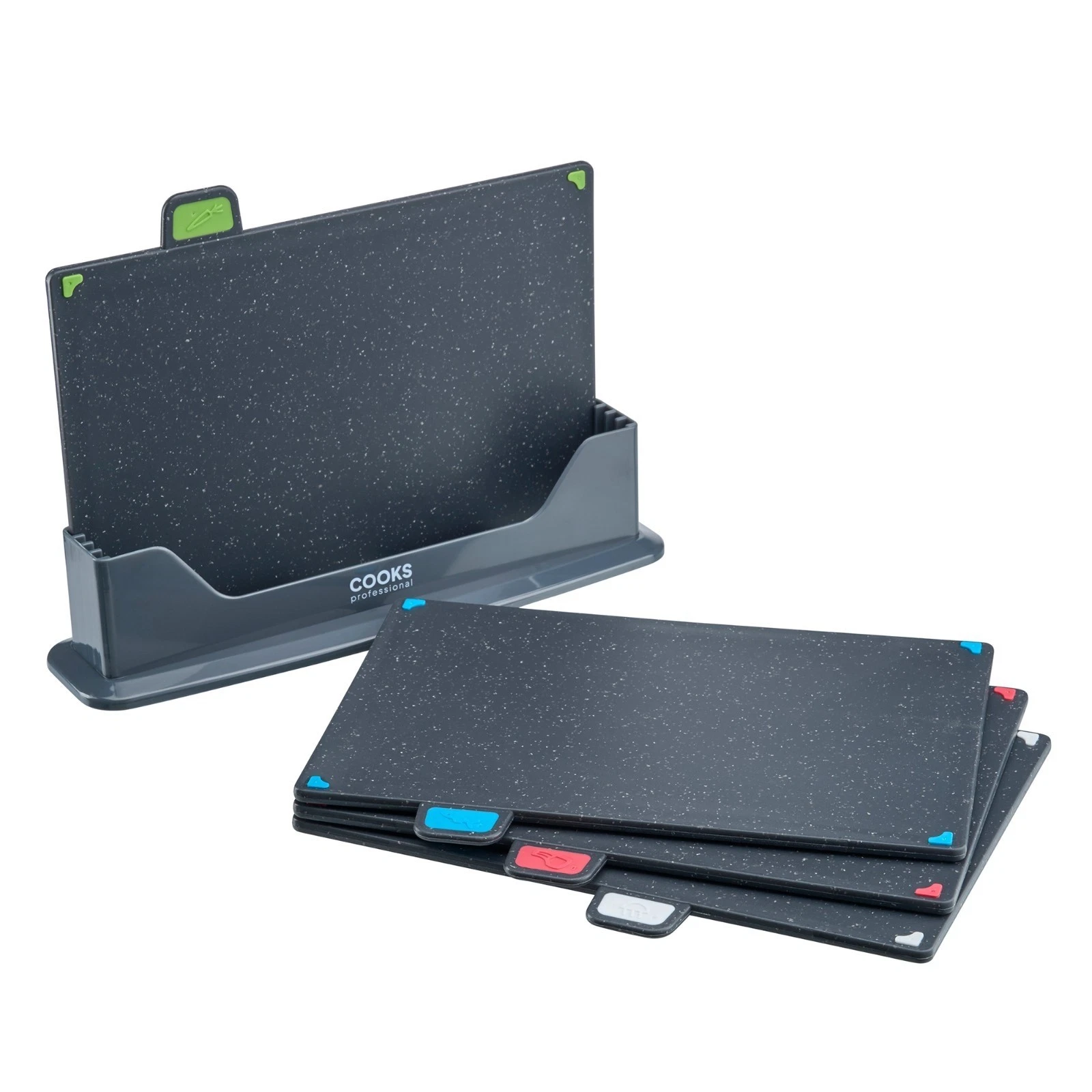 Cooks Professional 4 Piece Index Chopping Board Set | Grey
Opens in a new window or tab