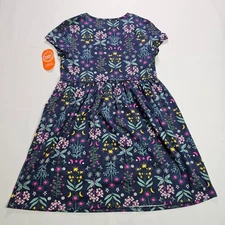 Wonder Nation Girls Dress XL (14-16) NWT – Blue Floral Moon & Stars Print