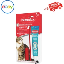 Petrodex Cat Dental Care Kit Malt Flavor Toothpaste Tartar Control