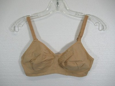 Enamor Unlined Cooling Bra 32C Beige Wireless Anti Microbial