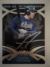 2014 Topps Tier One - New Guard Auto Freddie Freeman #NGA-FF Silver Ink /10 (AU)
