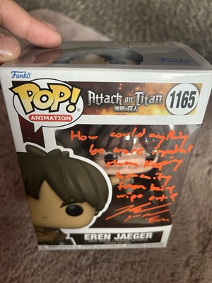 Eren Jaeger Signed And Quoted Funko Pop AOT  