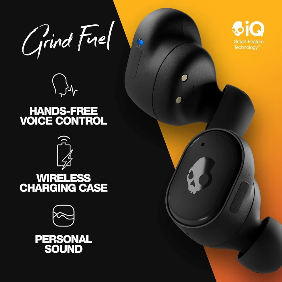 Наушники-вкладыши беспроводные Skullcandy S2GFW-P740 Grind Fuel настоящие - черные - Изображение 2 из 4