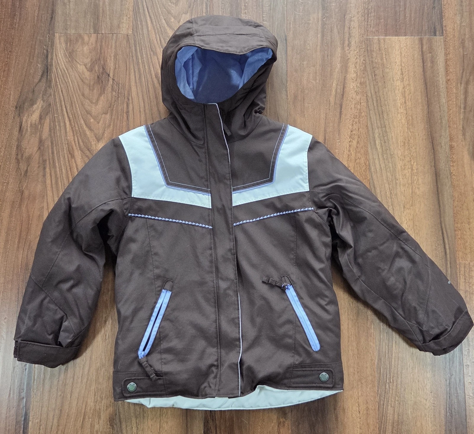 Columbia Ski Jacket Youth Kids 6 Blue Insulated Waterproof Snow Winter Coat 6X