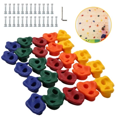 TOLLETOUR Klettergriffe Klettersteine bis 200 kg für Spielturm Farbigen Outdoor 10-100X