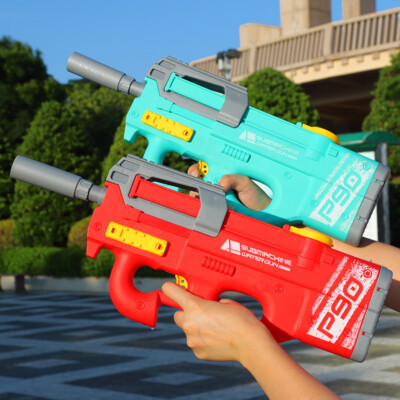 New P90 Electric Water Gun High-Tech Kids Toys Outdoor Beach Pool
