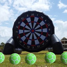 9.8ft Giant Inflatable Soccer Dart Game Dartboards Shooting Sports with Blower