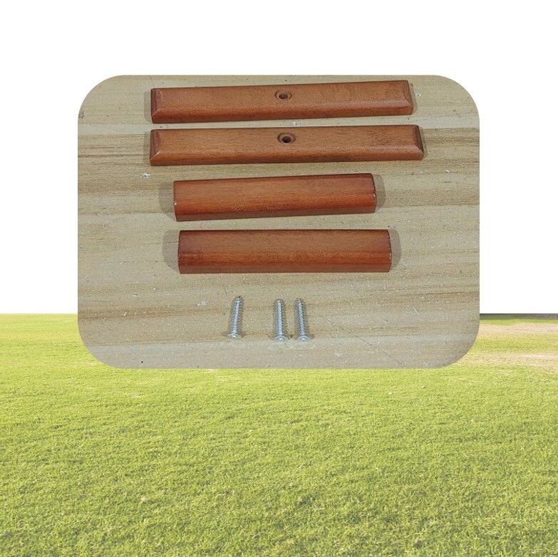 2pack Cherry Wood Replacement Handle for Weber Charcoal Gril