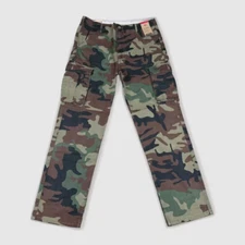 Size 40 x 32 - LEVIS Mens Camo Cargo Pants Military 100% Cotton Relaxed *NEW*