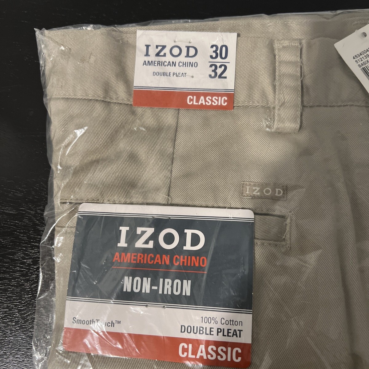 NEW Men's IZOD Classic Chino Pants Khaki's Size 30W 32L | eBay