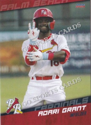 2024 Palm Beach Cardinals Adari Grant Cardinals RC Rookie Minor Card BAH