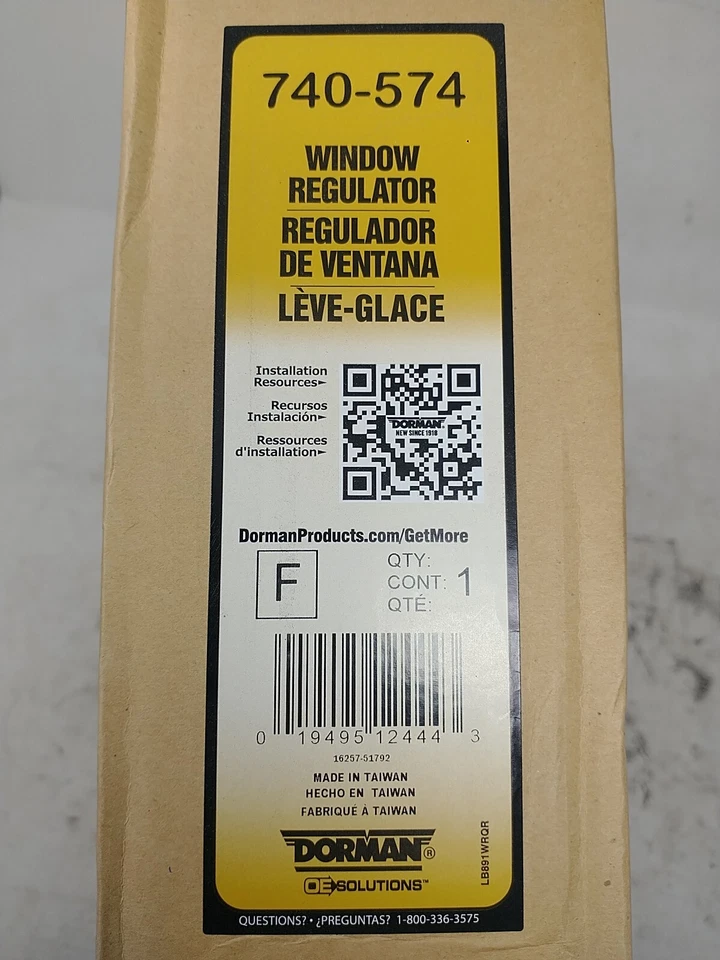Regulador de ventana delantero izquierdo Dorman 740-574 solo para Mercedes-Benz 1996-02 selecto Foto 3 de 4