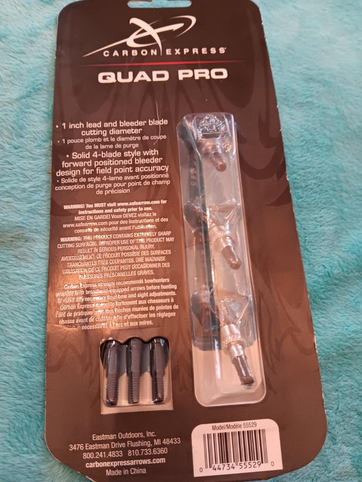 Carbon Express Quad Pro broadheads 100Gn eBay