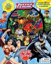 DC Justice League Stuck on Stories - Board book - ACCEPTABLE