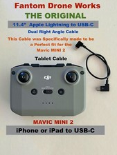DJI Mavic Mini 2 / 3 Pro...Remote Control Tablet Cable..Short... Iphone to USB-C