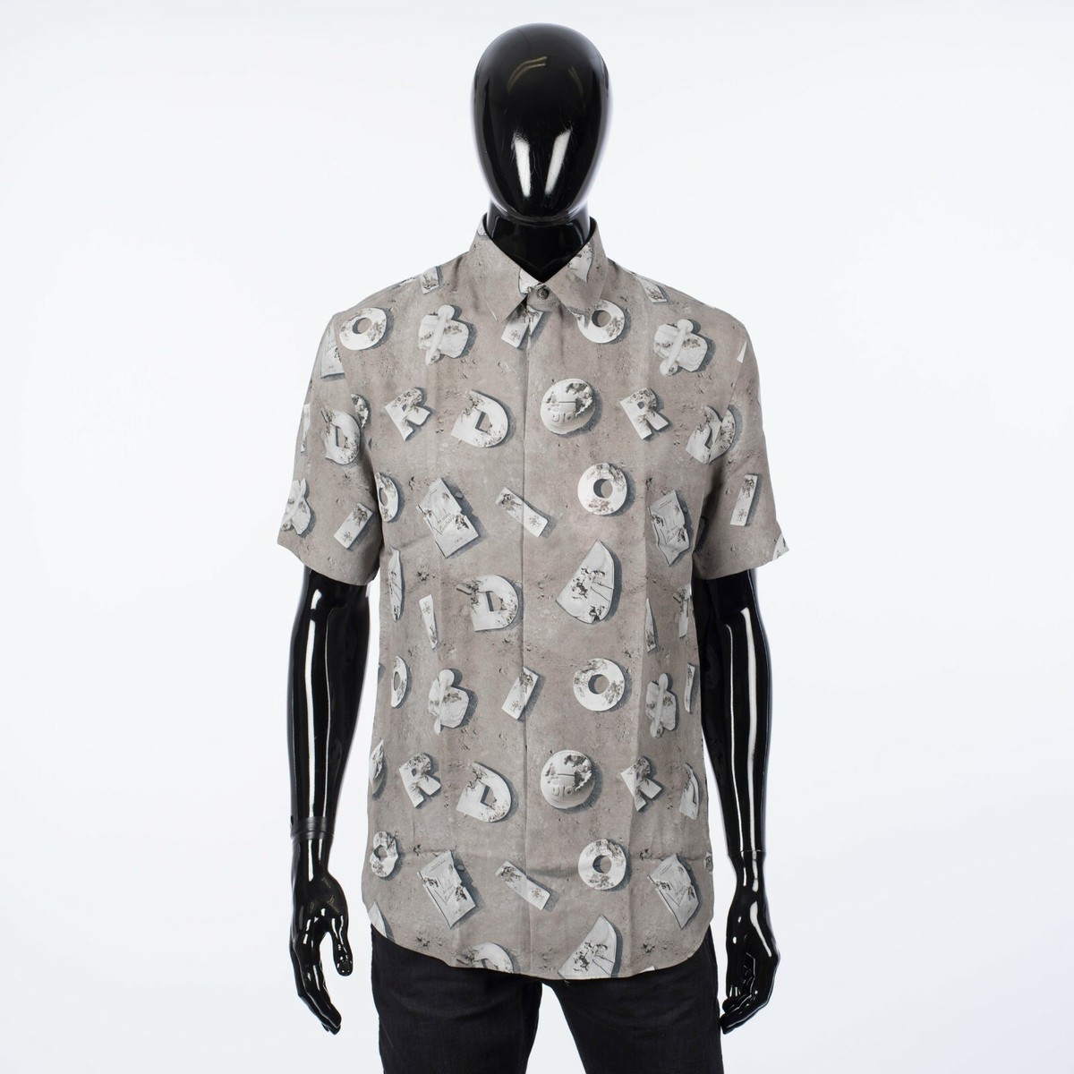 トップス Dior Daniel Arsham Dior Daniel Arsham Grey Oblique T-Shirt – Savonches