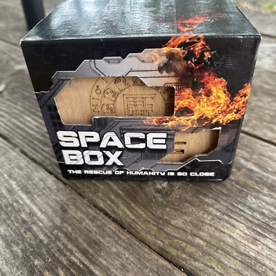 ESC WELT Space Box - - Wooden Puzzle Box with Hidden Compartments New Open Box