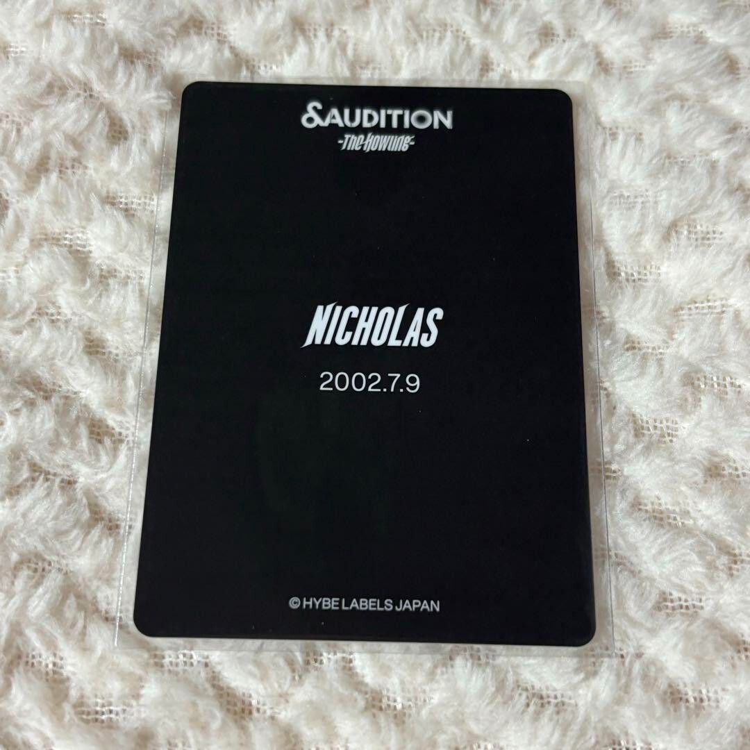 &TEAM NICHOLAS Photocard &Audition The Howling Weverse PC Kpop