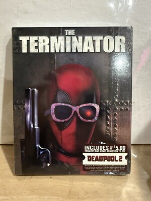 The Terminator (1984) Blu-ray Disc w/ 2018 Deadpool Photobomb Slipcover Movie