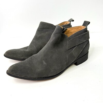 Corso Como Size 41 10 Aus Grey Suede Ankle Boots Italian Designer