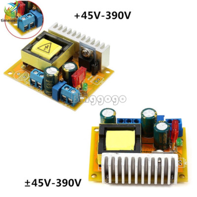 DC-DC 8-32V to ±45V-390V Step-up ZVS High Voltage Capacitor Module Charge Board