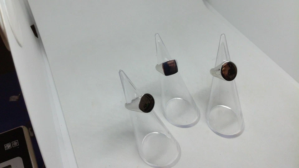 Anello Chevalier Unisex Argento 925/1000 - Ovale Quadrato Tondo mis.8 Regolabile - Immagine 2 di 4