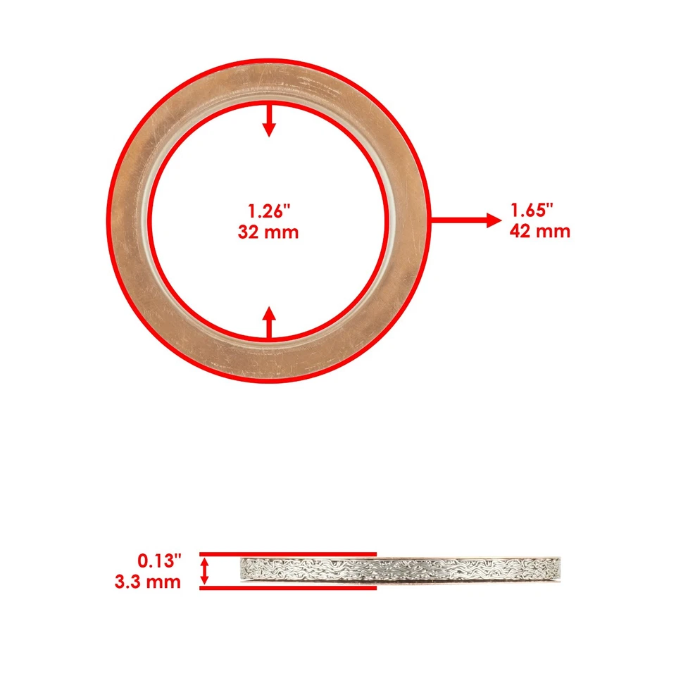 Gaxetas silenciadoras de tubo de escape para Yamaha FZR600 FZR600R 1989-1999 - Imagem 2 de 4
