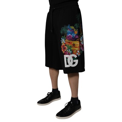 ショートパンツ Dolce & Gabbana Floral bermuda shorts DOLCE & GABBANA Shorts Black CottonLogo Floral Print Bermuda